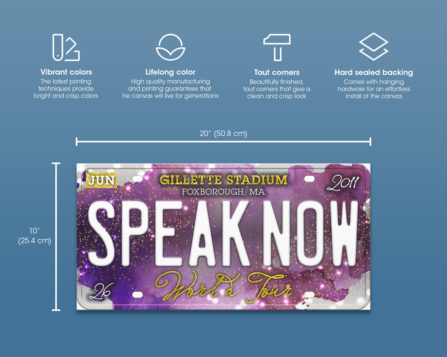 Speak Now World Tour canvas wall decor