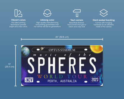 Music of the Spheres World Tour canvas wall decor