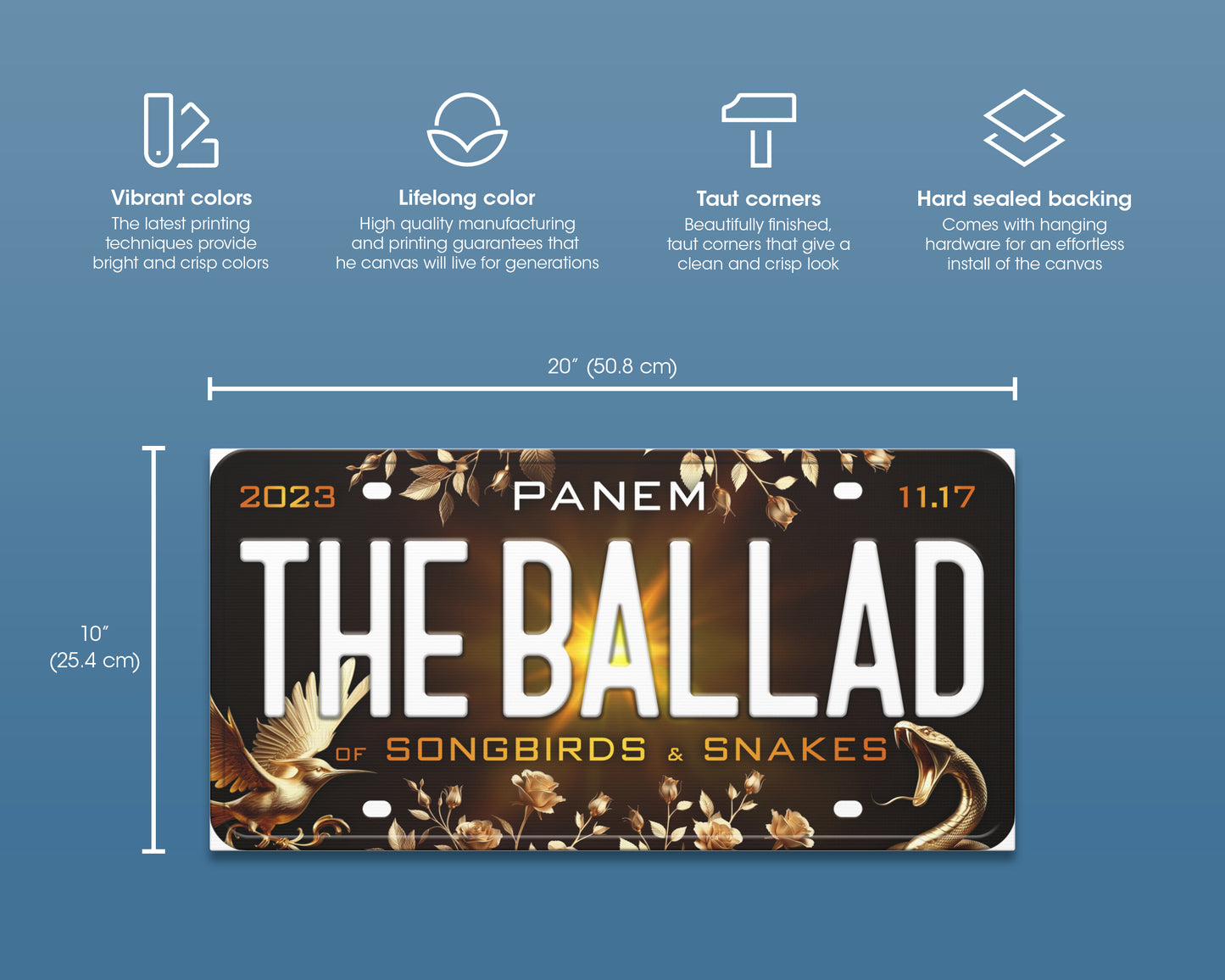 Ballad of Songbirds & Snakes (2023) movie canvas wall decor