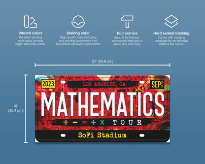 The Mathematics Tour canvas wall decor