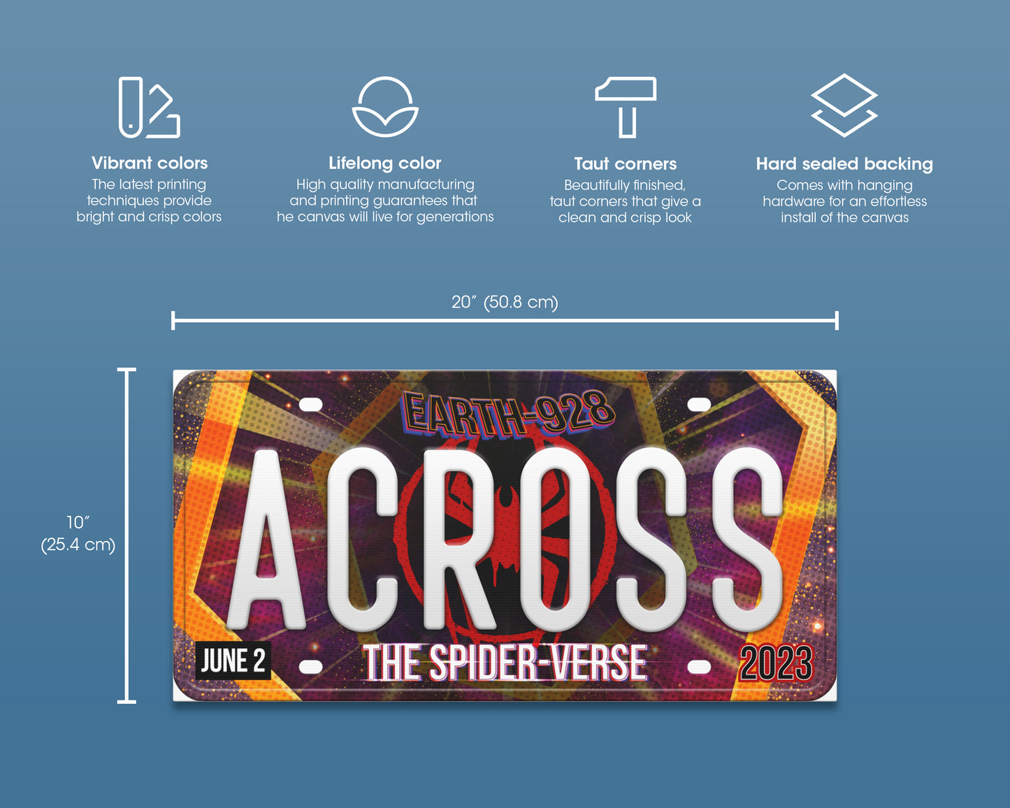 SpiderMan: Across the SpiderVerse (2023) movie canvas wall decor