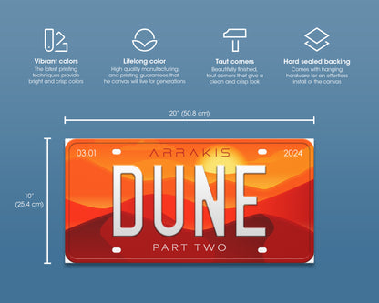 Dune Part 2 (2024) movie canvas wall decor