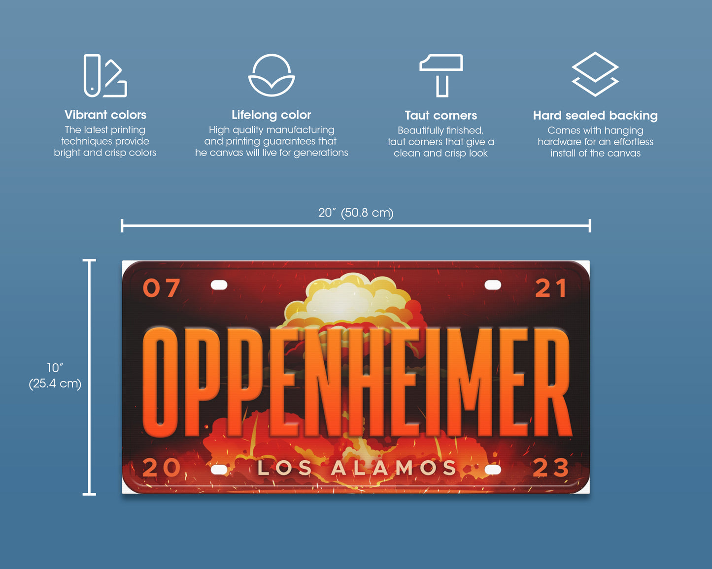 Oppenheimer (2023) movie canvas wall decor