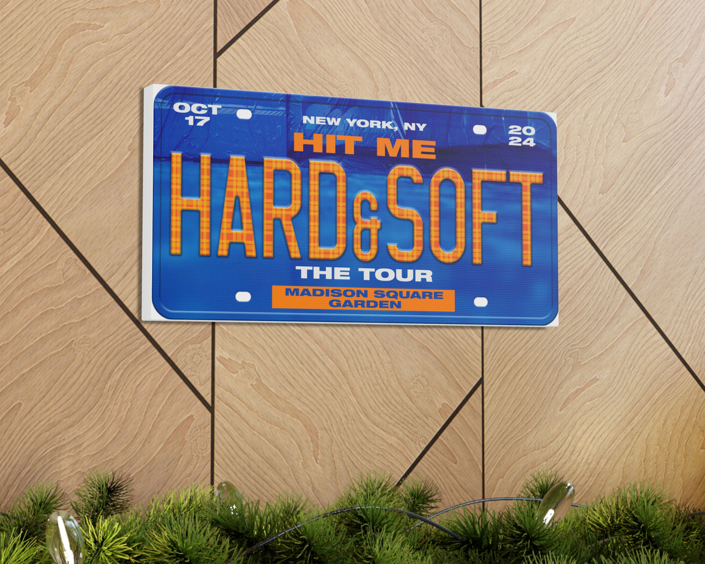 Hit Me Hard and Soft: The Tour canvas wall decor