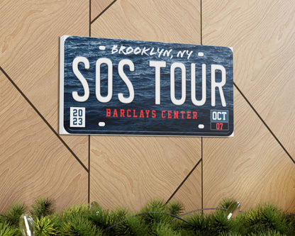 SOS Tour canvas wall decor