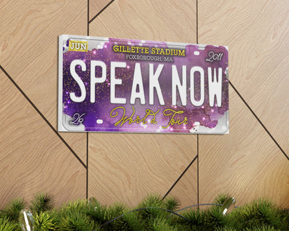 Speak Now World Tour canvas wall decor