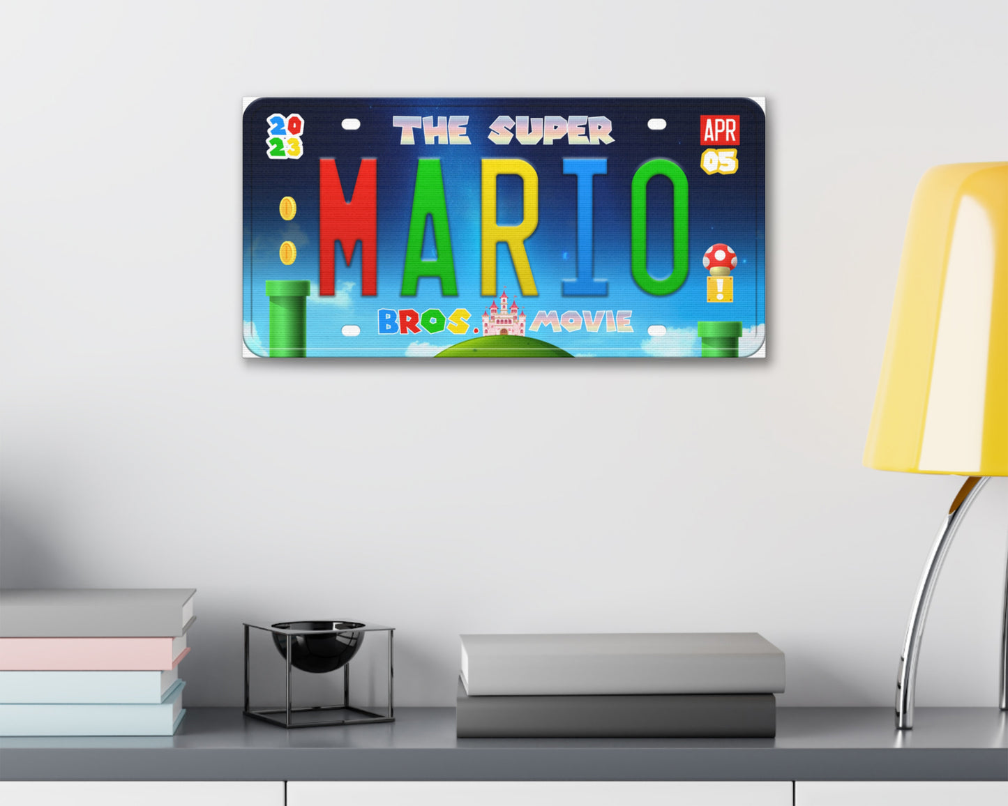 Mario Movie (2023) movie canvas wall decor