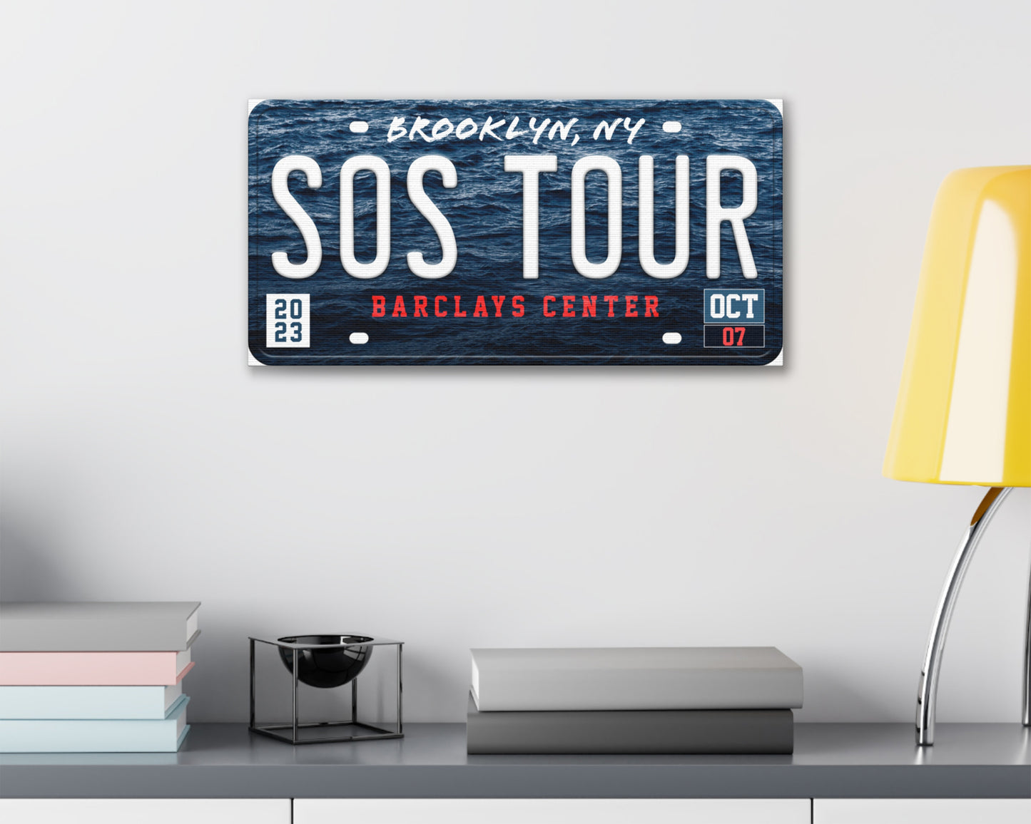 SOS Tour canvas wall decor