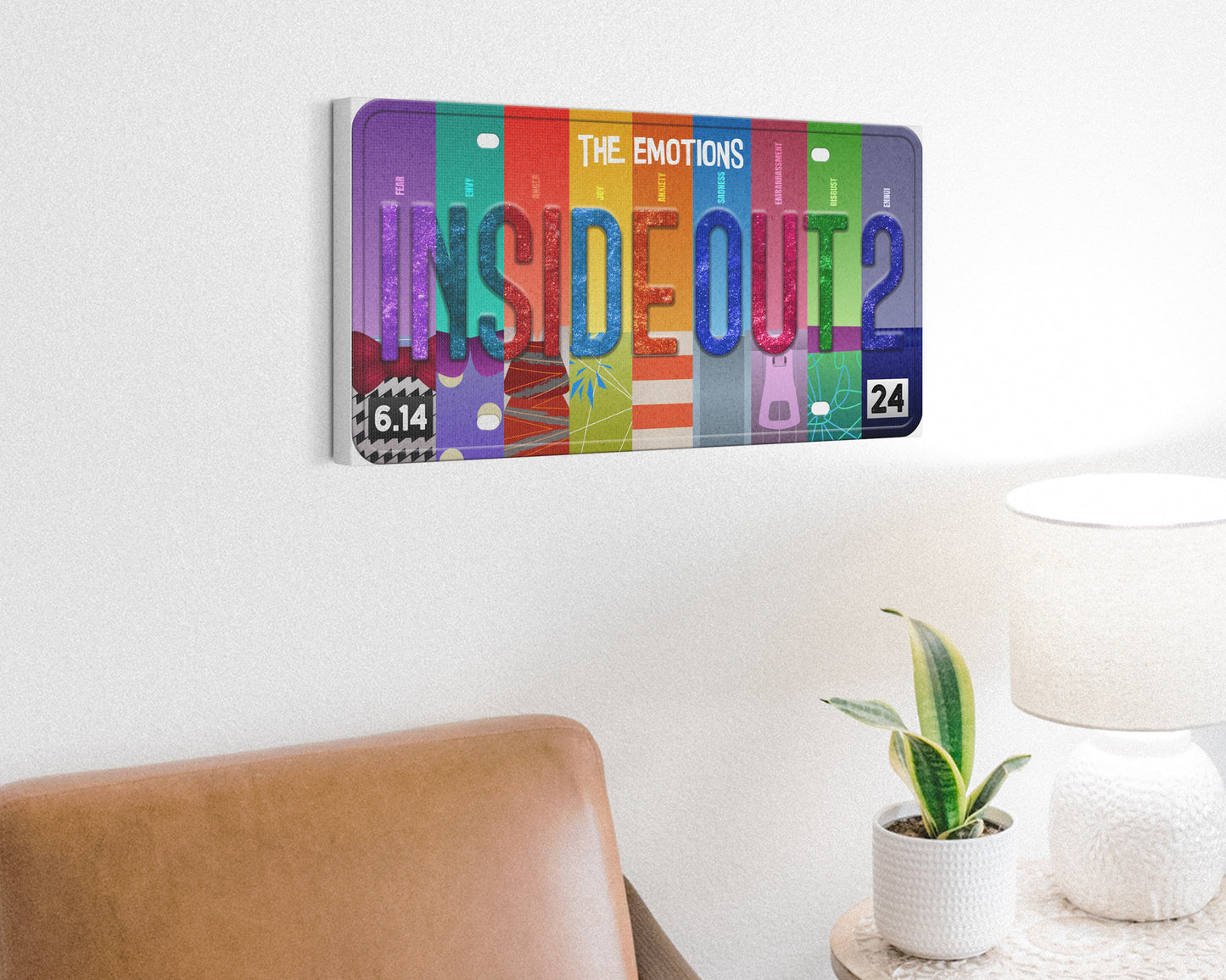 InsideOut 2 (2024) movie canvas wall decor