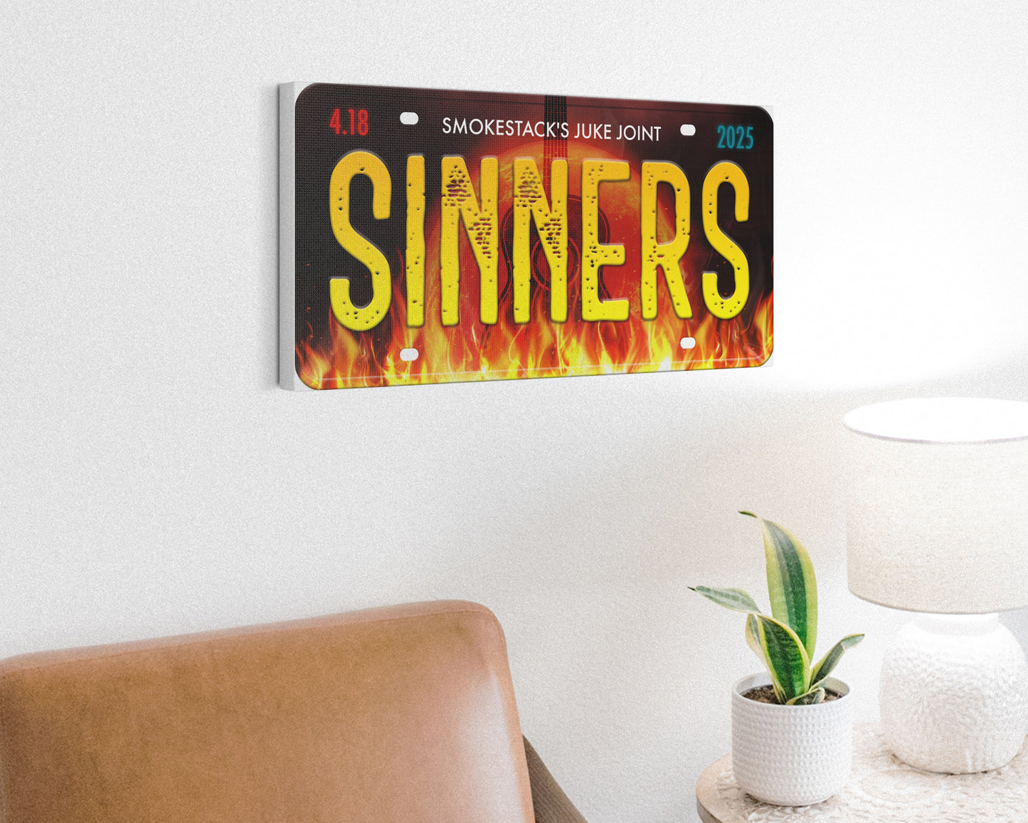 Sinners (2025) movie canvas wall decor