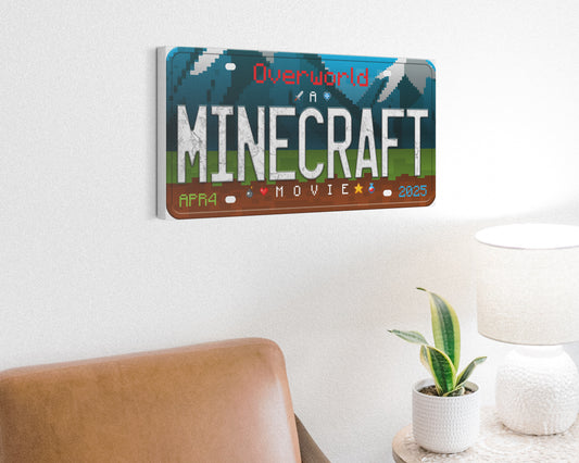A Mine craft Movie (2025) movie canvas wall decor