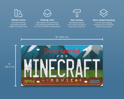 A Mine craft Movie (2025) movie canvas wall decor