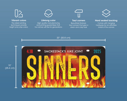 Sinners (2025) movie canvas wall decor