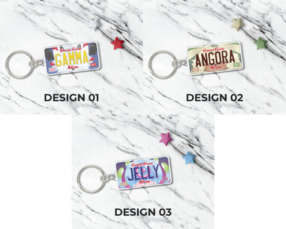 Set of anime characters acrylic keychain