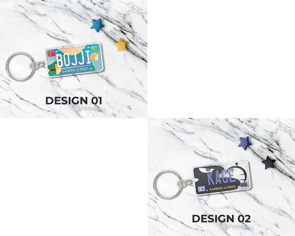 Set of anime characters acrylic keychain