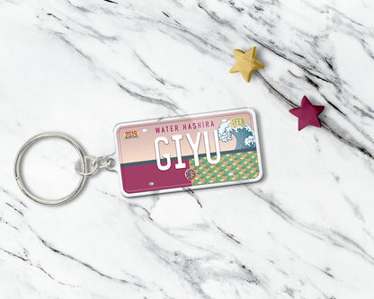 Giyu acrylic keychain