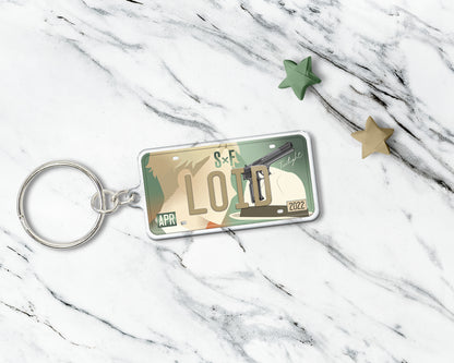 Set of anime characters acrylic keychain