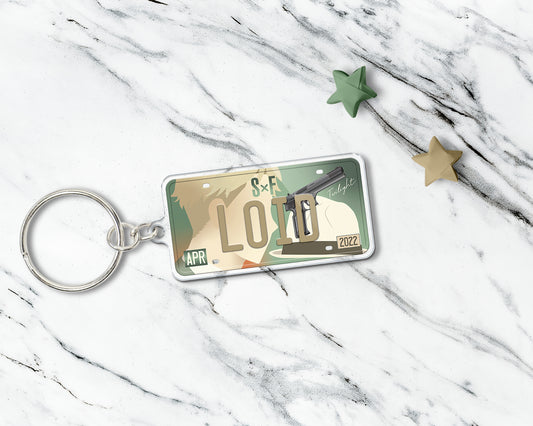 Loid acrylic keychain
