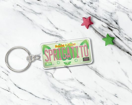 Sprigatito acrylic keychain