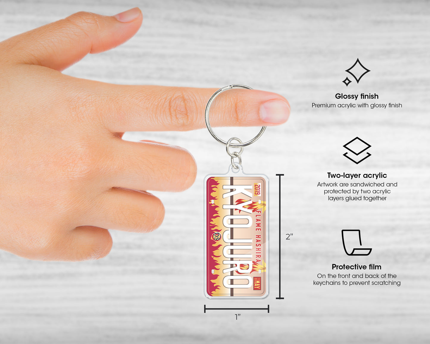 Kyojuro acrylic keychain