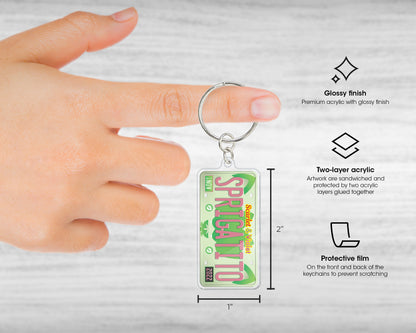 Sprigatito acrylic keychain