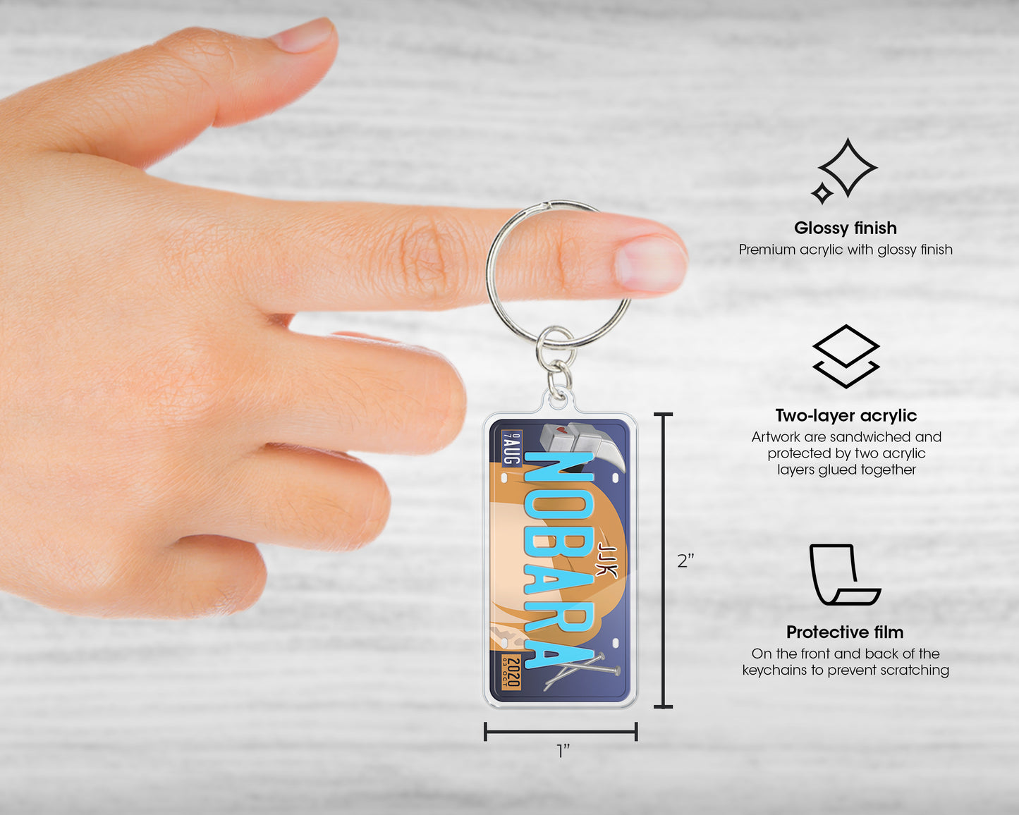 Nobara acrylic keychain