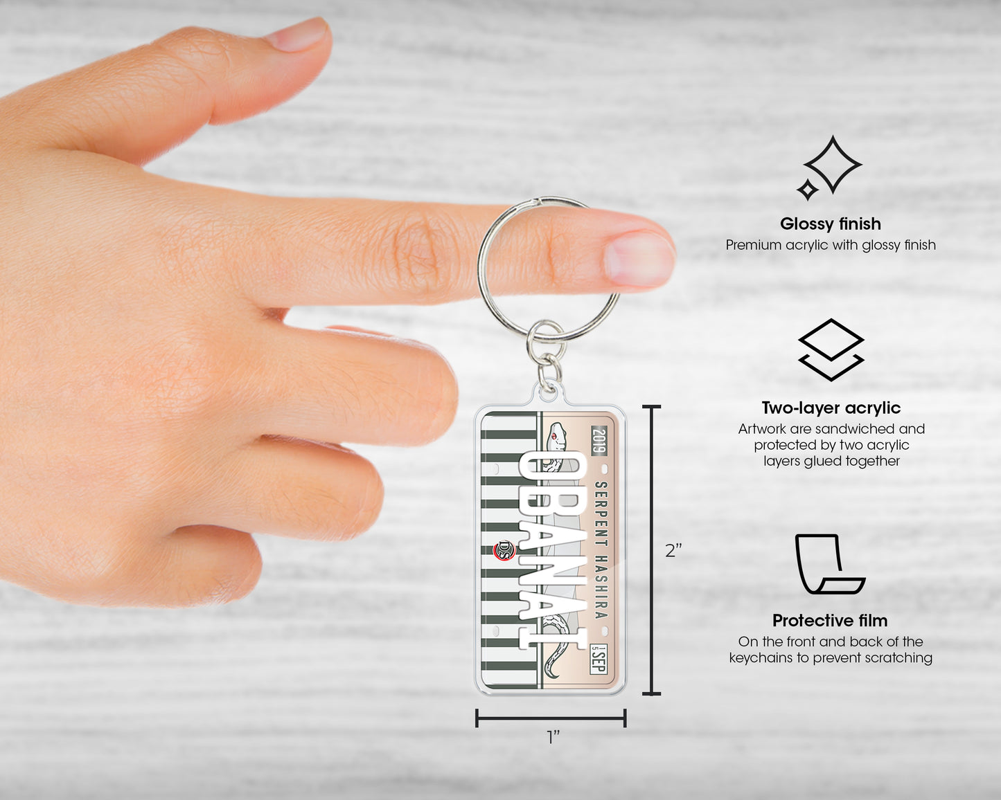 Obanai acrylic keychain