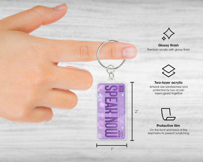 Speak Now era acrylic keychain