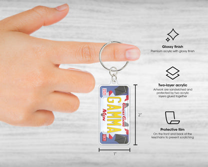 Gammamon acrylic keychain