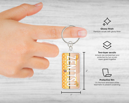 Zenitsu acrylic keychain