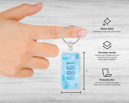 1989 era acrylic keychain