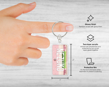 Nezuko acrylic keychain