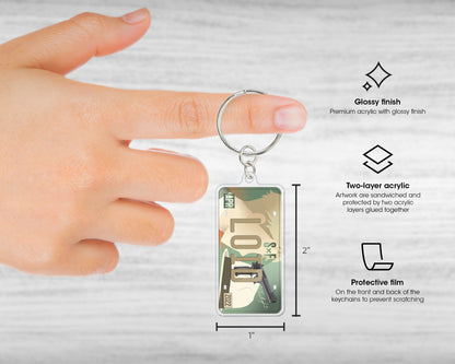 Loid acrylic keychain