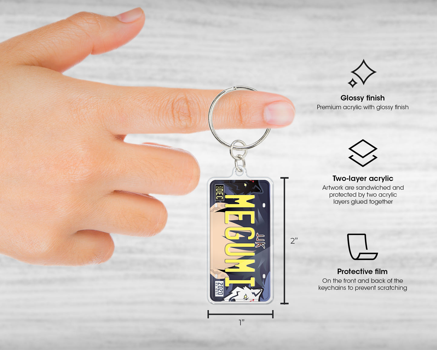 Megumi acrylic keychain