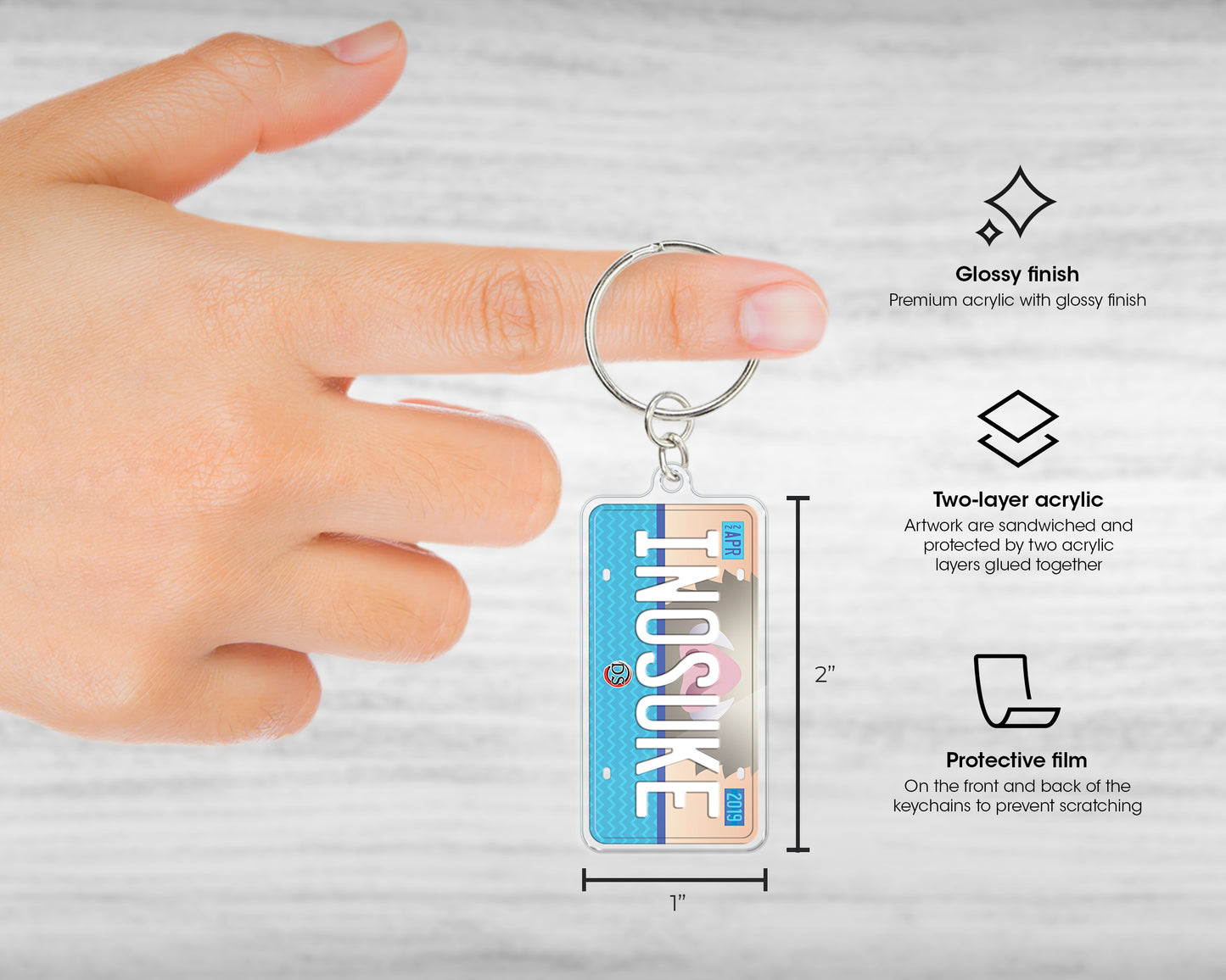 Inosuke acrylic keychain