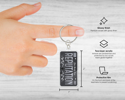 Reputation era acrylic keychain