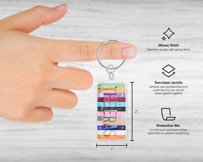 The Eras acrylic keychain