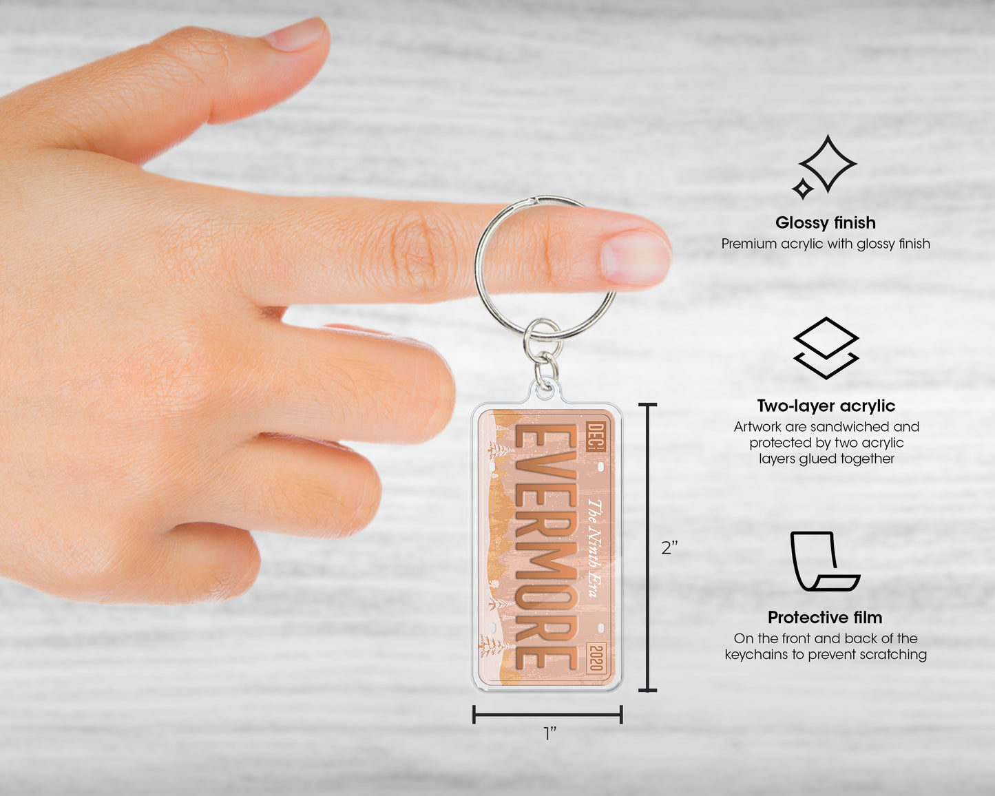 Evermore era acrylic keychain