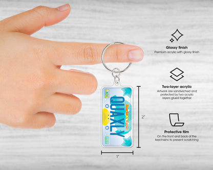 Quaxly acrylic keychain