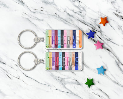 The Eras acrylic keychain
