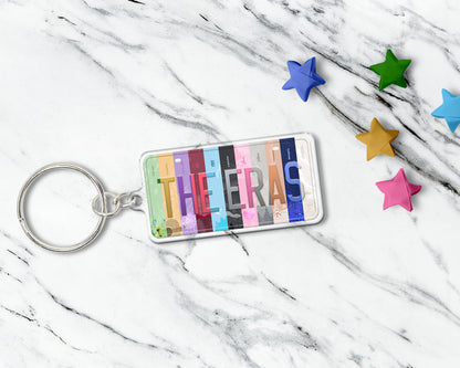 The Eras acrylic keychain