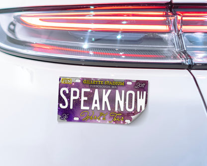 Speak Now World Tour bumper sticker