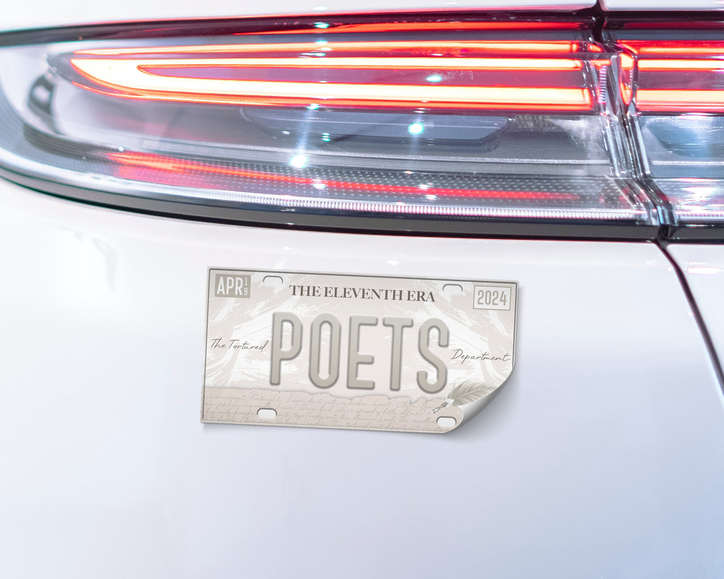 Tortured Poets era bumper sticker