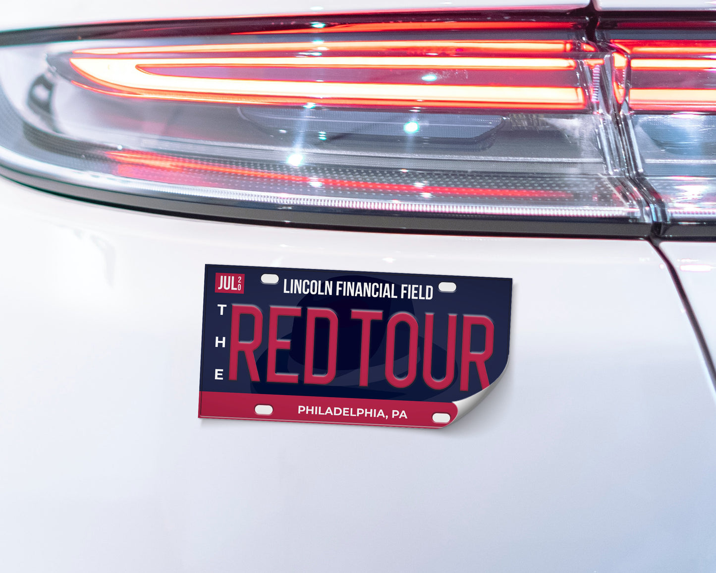 The Red Tour bumper sticker