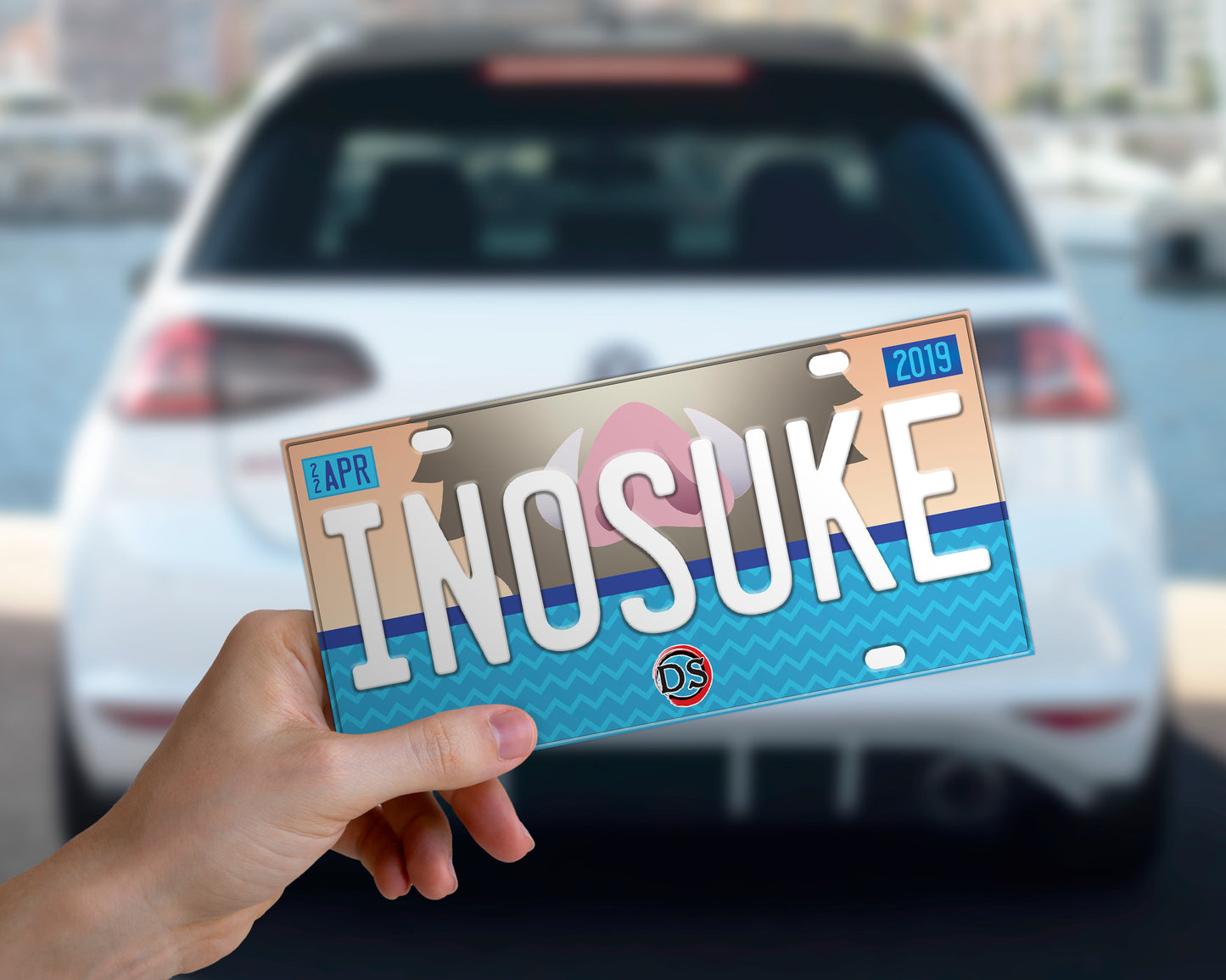 Set of anime characters bumper sticker