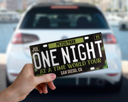 One Night at a Time World Tour bumper sticker