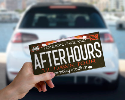 After Hours til Dawn Tour bumper sticker
