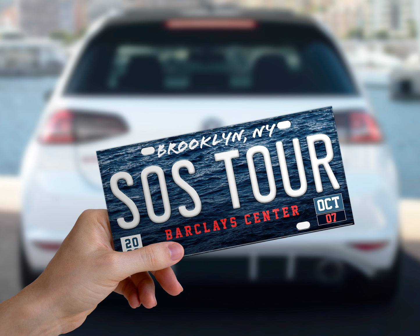 SOS Tour bumper sticker