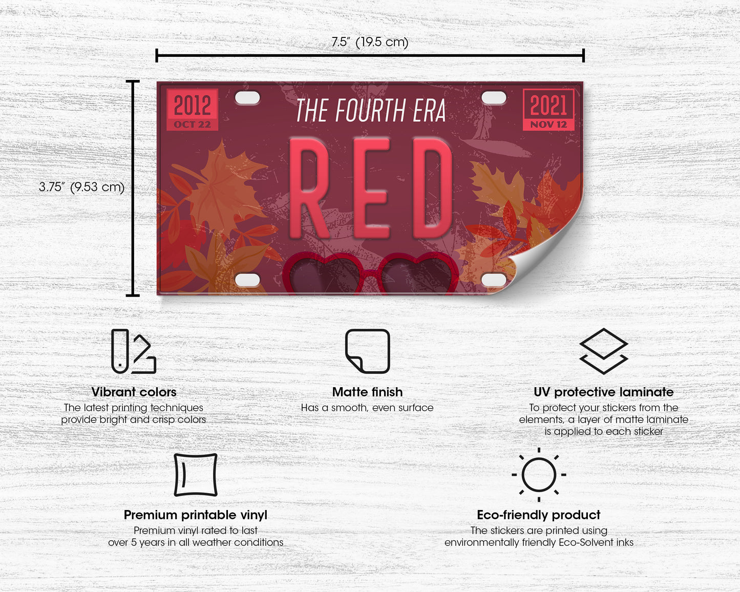 Red era bumper sticker