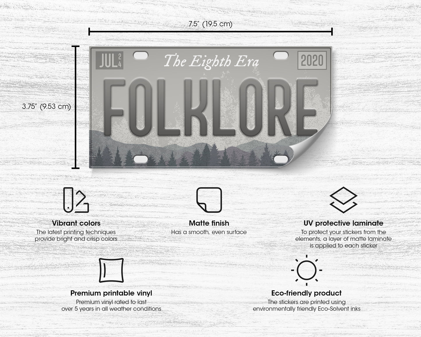 Folklore era bumper sticker